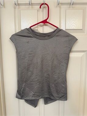 Girls More Than Magic Gray Cap-Sleeve Top